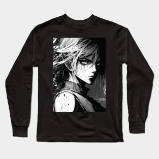 Angry manga style man Long Sleeve T-Shirt